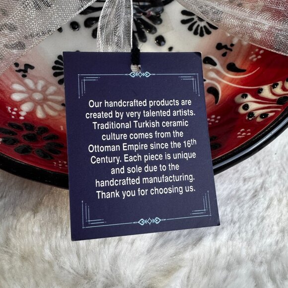 Handmade Turkish Ceramic Bowls Set Of 2 Pieces By Ozen Ceramics - Picture 4 of 8